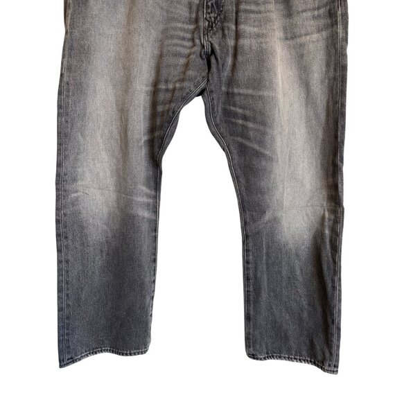 Polo 38x30 Ralph Lauren Mens Gray Distressed Denim Jeans - Picture 11 of 14